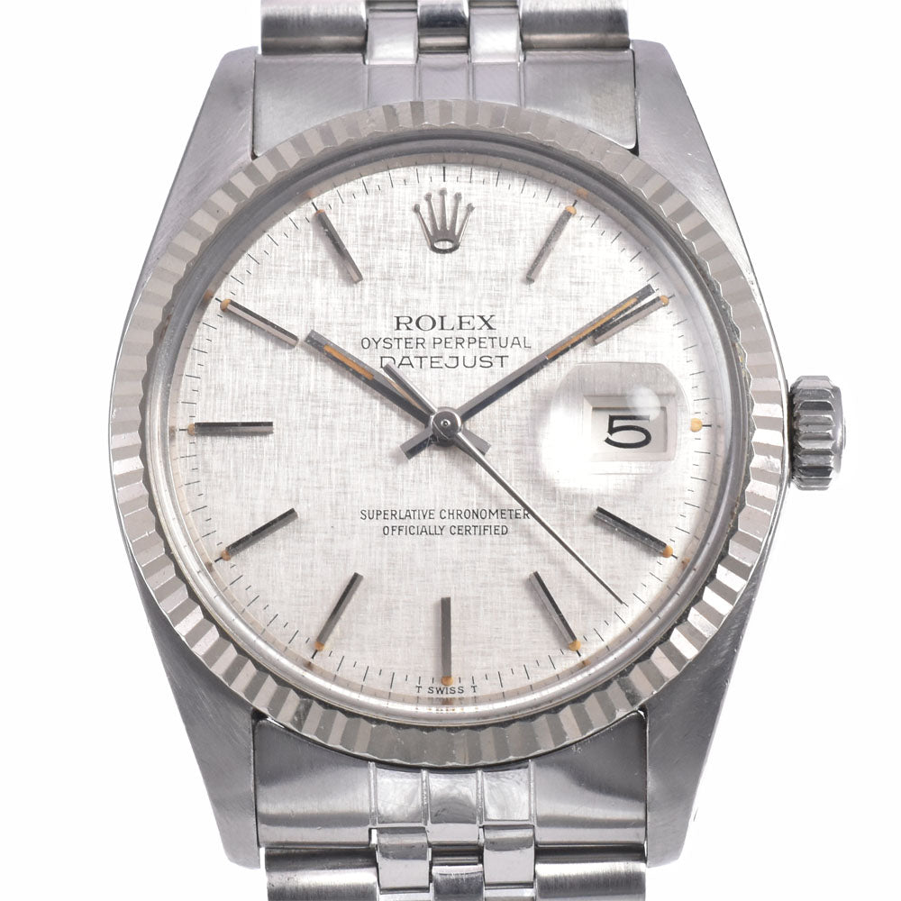 ROLEX DATEJUST 16014 vintage Cal.3035 Silver Dial Automatic Men's
 Watch P#148432
