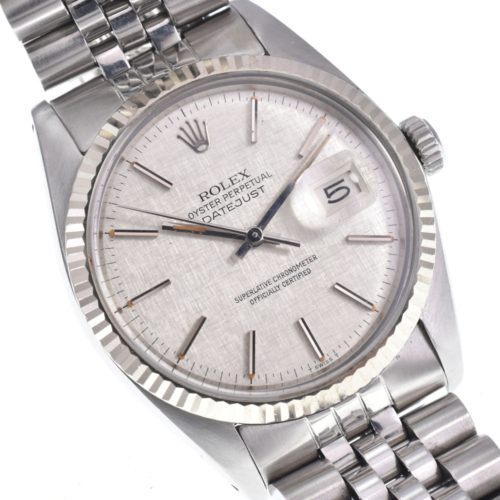 ROLEX DATEJUST 16014 vintage Cal.3035 Silver Dial Automatic Men's
 Watch P#148432