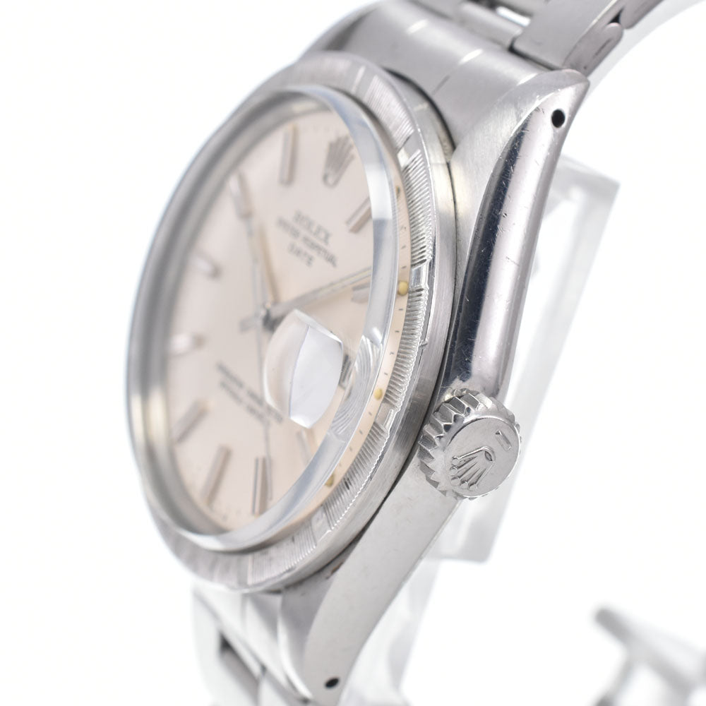 with paper ROLEX Oyster perpetual date 1501 vintage Cal.1570 Silver Dial Automatic Men's
 Watch M#148435
