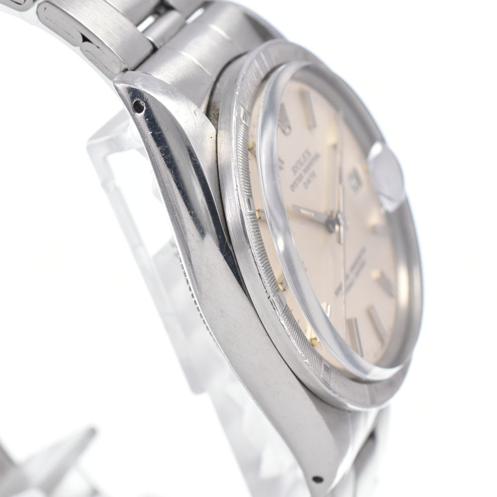 with paper ROLEX Oyster perpetual date 1501 vintage Cal.1570 Silver Dial Automatic Men's
 Watch M#148435