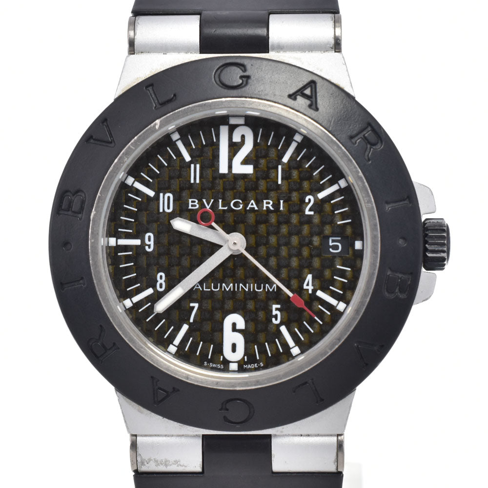 BVLGARI aluminum AL38TA Black carbon Dial Automatic Men's
 Watch L#148439