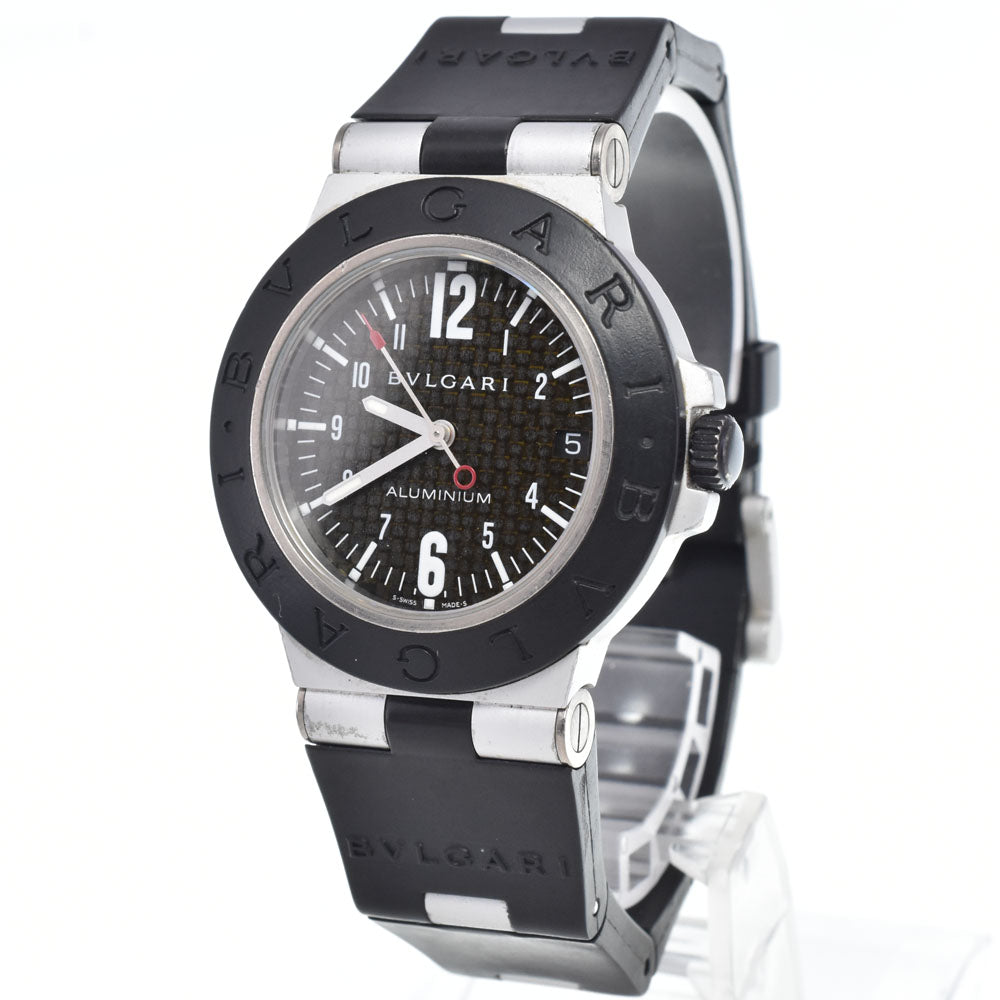BVLGARI aluminum AL38TA Black carbon Dial Automatic Men's
 Watch L#148439
