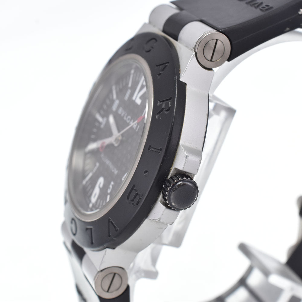 BVLGARI aluminum AL38TA Black carbon Dial Automatic Men's
 Watch L#148439