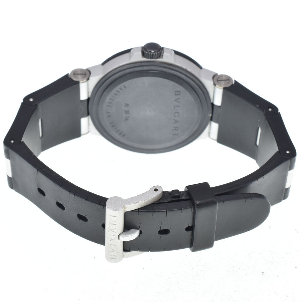 BVLGARI aluminum AL38TA Black carbon Dial Automatic Men's
 Watch L#148439