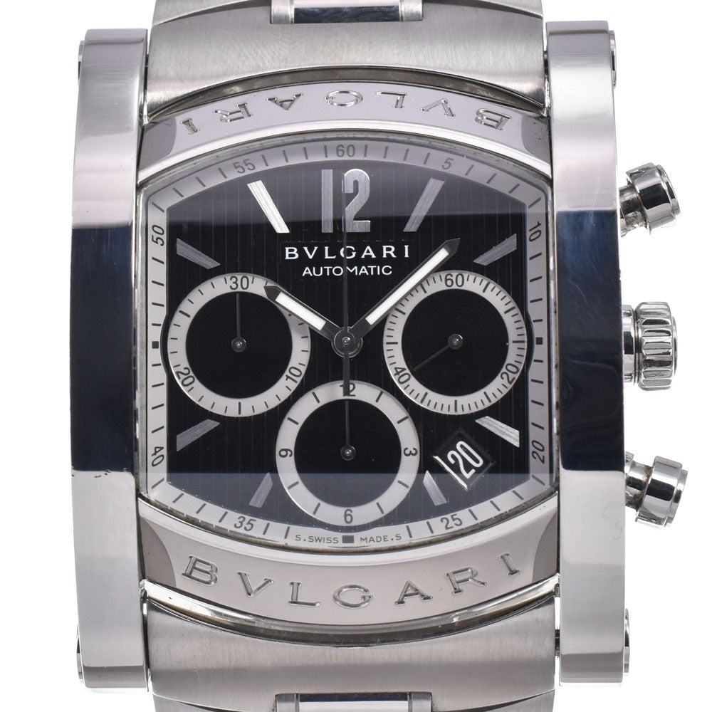 BVLGARI Assioma AA48SCH Chronograph Date black Dial Automatic Men's
 Watch M#148442