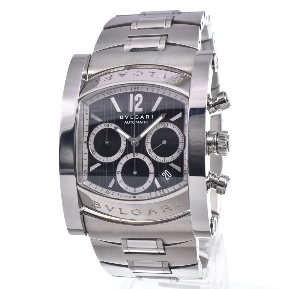 BVLGARI Assioma AA48SCH Chronograph Date black Dial Automatic Men's
 Watch M#148442