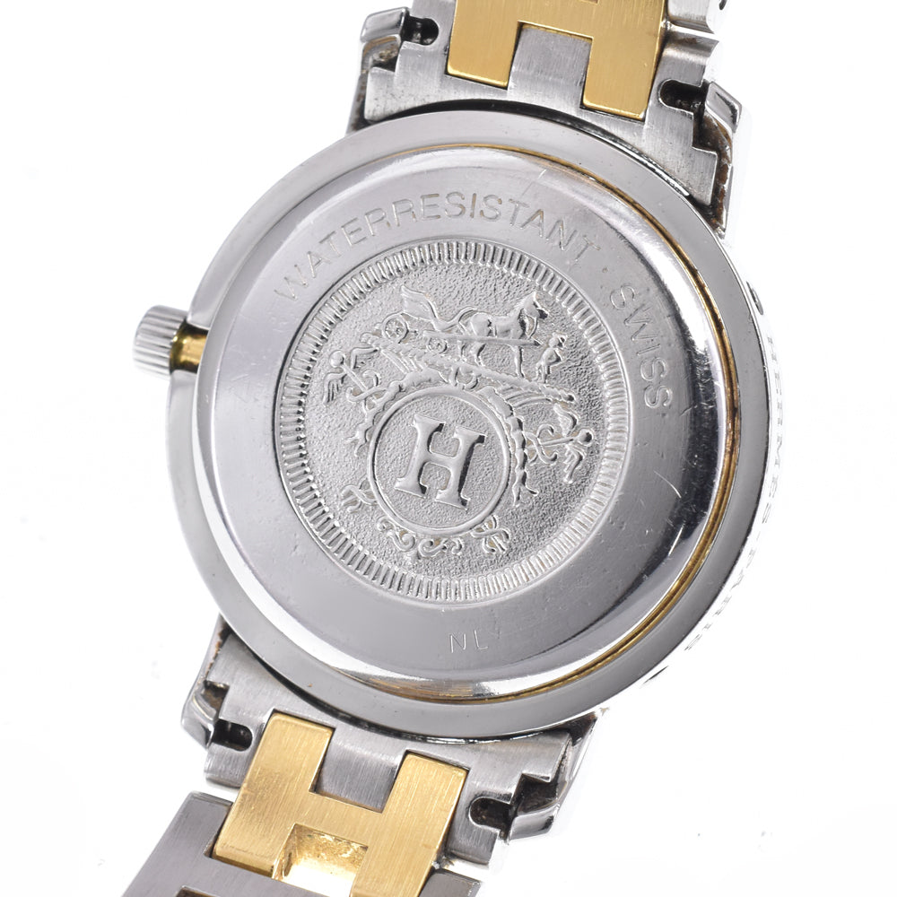 HERMES Clipper CL4.220 Stainless Steel / Gold Plated Date Ivory Dial Quartz Ladies
 Watch N#148447