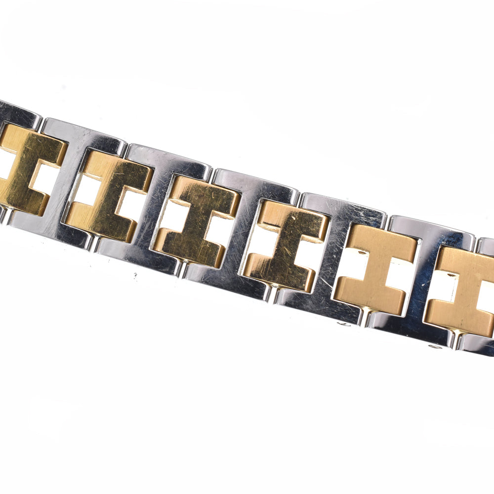 HERMES Clipper CL4.220 Stainless Steel / Gold Plated Date Ivory Dial Quartz Ladies
 Watch N#148447