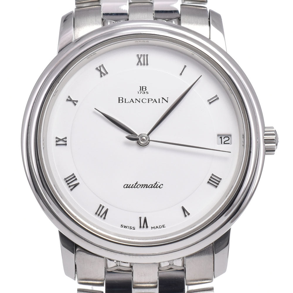 with paper Blancpain Villeret B1151-1127-11 Date white Dial Automatic Men's
 Watch M#148451