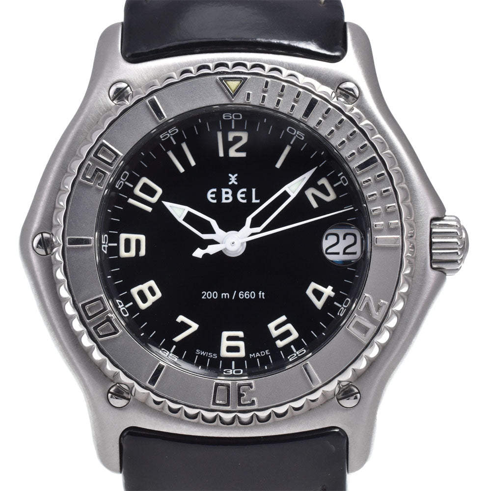 EBEL Discovery E9187341 Date black Dial Quartz Men's
 Watch N#148459