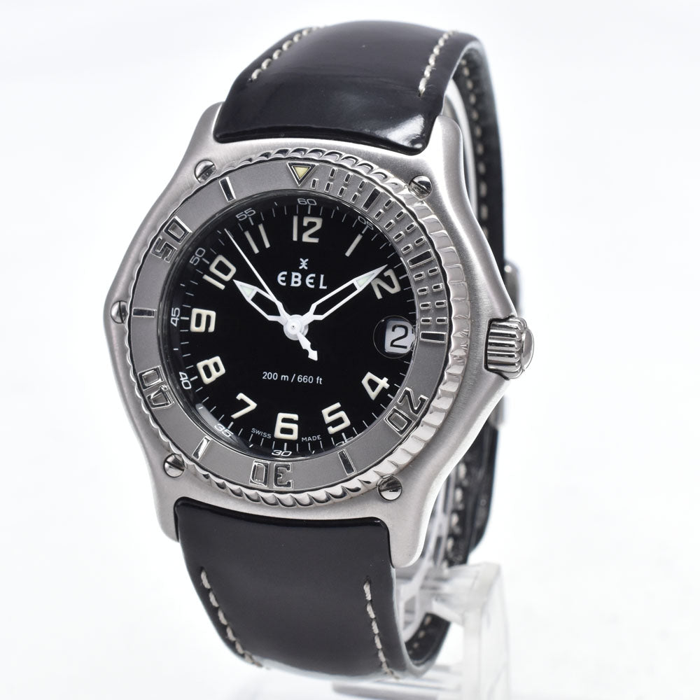EBEL Discovery E9187341 Date black Dial Quartz Men's
 Watch N#148459