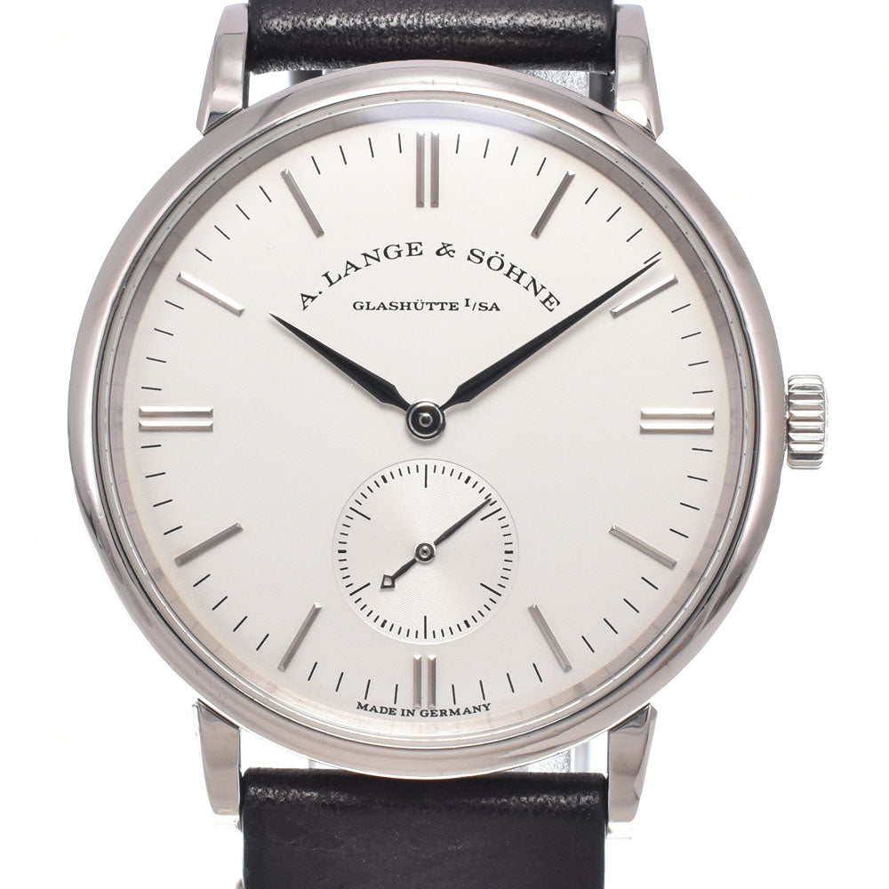 A. Lange & Sohne Saxonia 219.026 Small second see-through back Silver Dial Hand Winding Men's
 Watch A#148461
