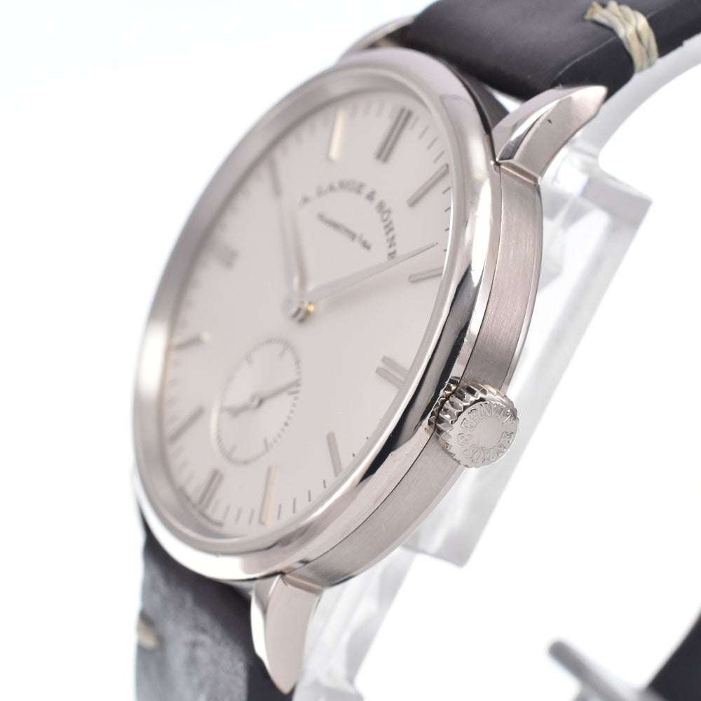 A. Lange & Sohne Saxonia 219.026 Small second see-through back Silver Dial Hand Winding Men's
 Watch A#148461