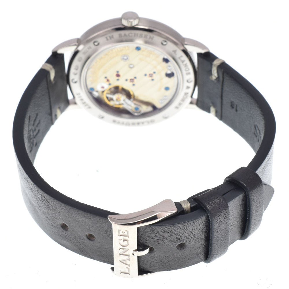 A. Lange & Sohne Saxonia 219.026 Small second see-through back Silver Dial Hand Winding Men's
 Watch A#148461