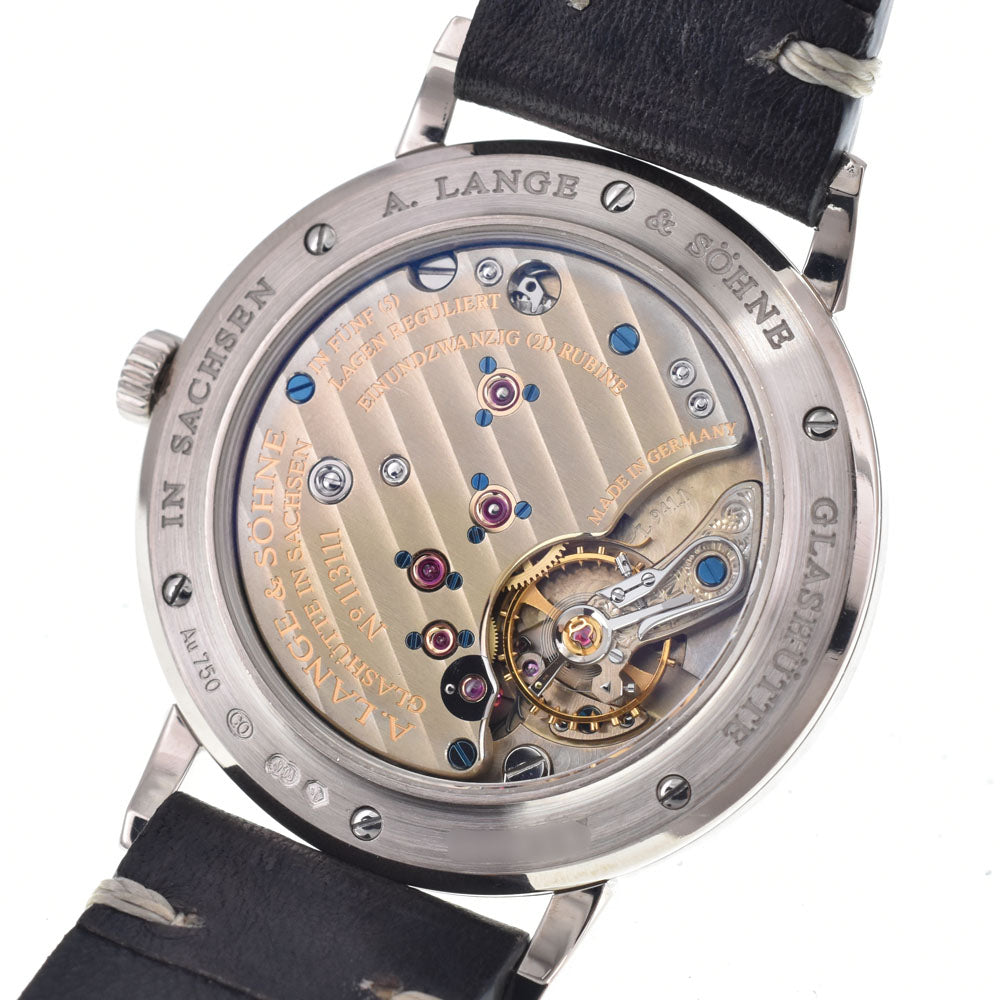 A. Lange & Sohne Saxonia 219.026 Small second see-through back Silver Dial Hand Winding Men's
 Watch A#148461