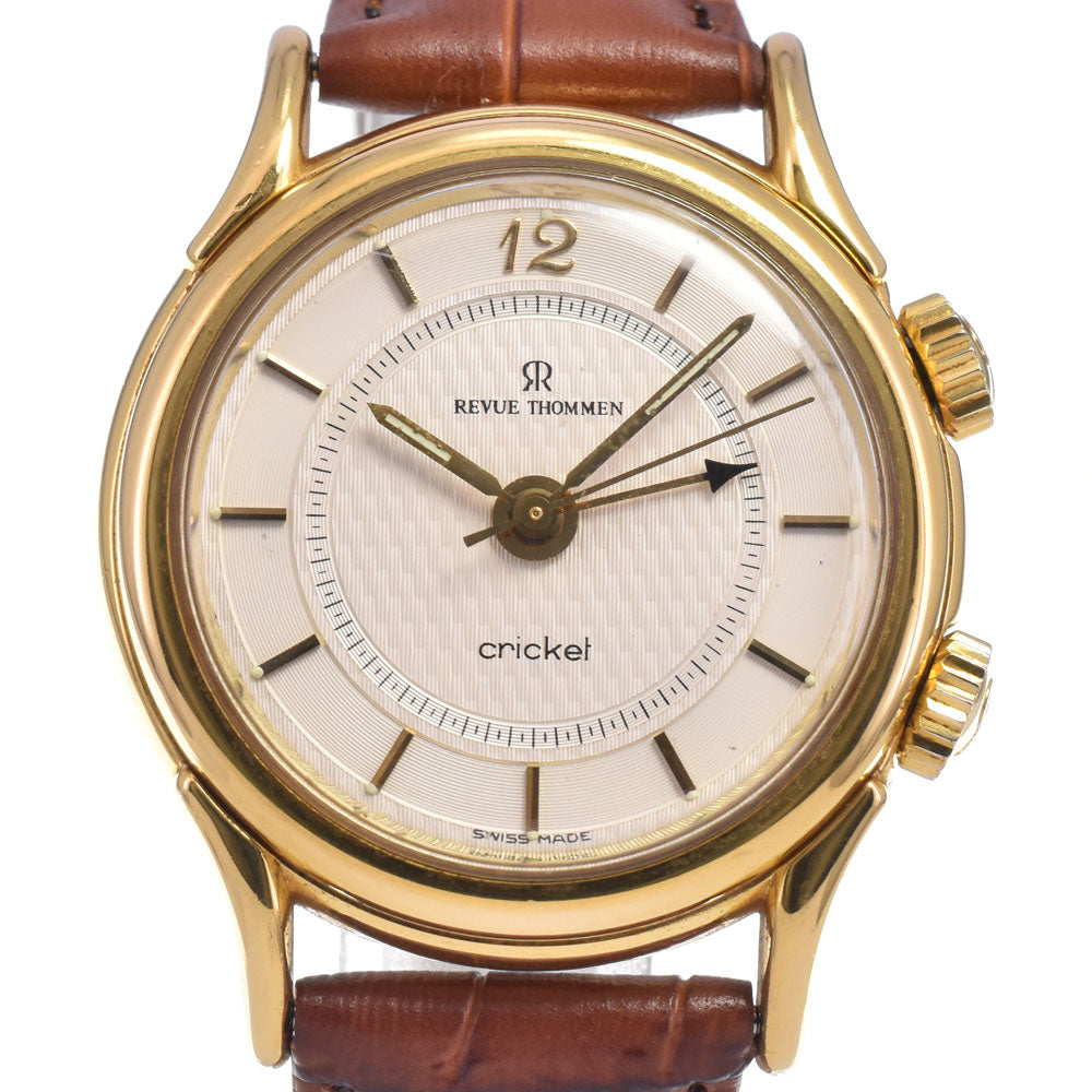 with paper REVUE THOMMEN cricket 7922001 alarm Silver Dial Hand Winding Men's
 Watch L#148463