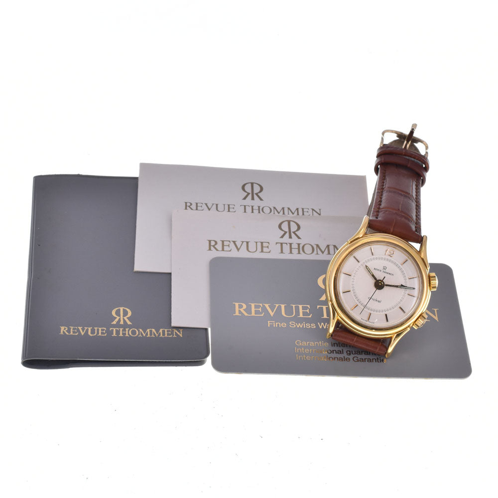 with paper REVUE THOMMEN cricket 7922001 alarm Silver Dial Hand Winding Men's
 Watch L#148463