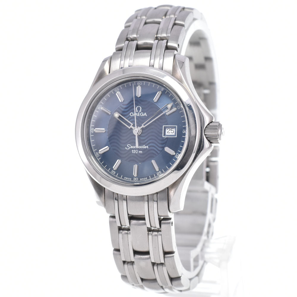 OMEGA Seamaster 120m 2571.81 Date blue Dial Quartz Ladies
 Watch N#148465