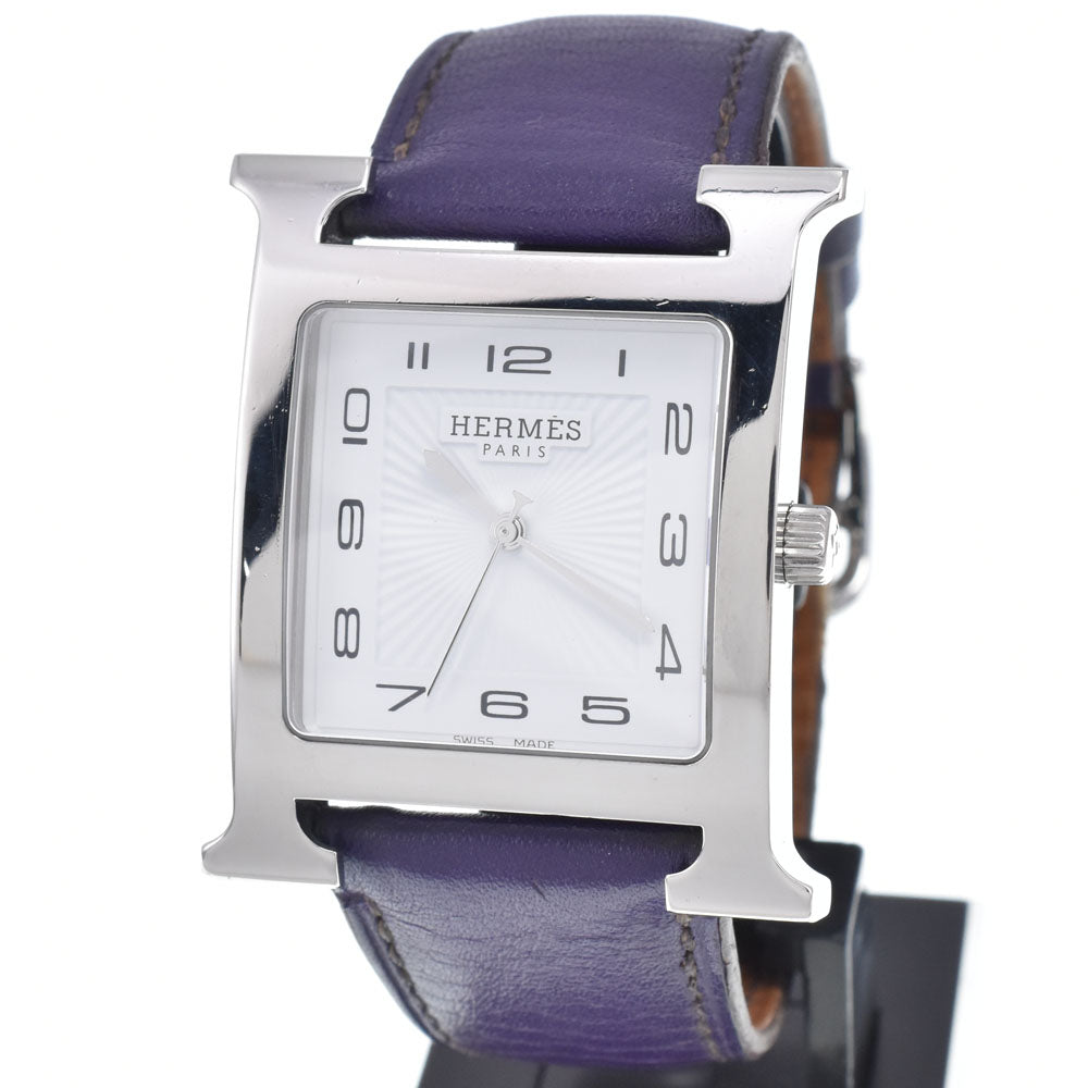 HERMES H watch HH1.810 Stainless Steel white Dial Quartz Ladies
 Watch M#148470