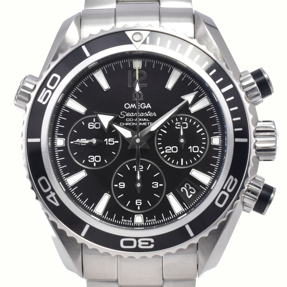 with paper OMEGA Seamaster Planet Ocean 222.30.38.50.01.001 Chronograph Date black Dial Automatic Unisex
 Watch M#148485