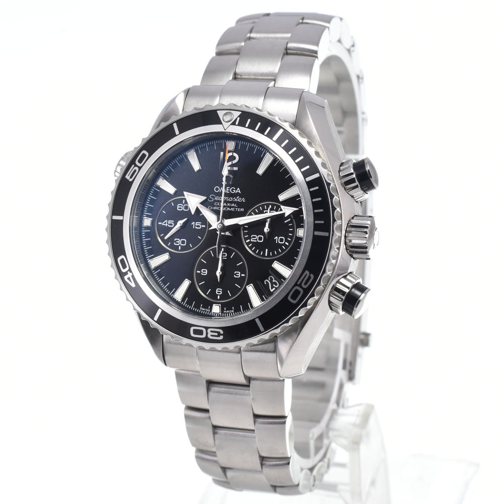 with paper OMEGA Seamaster Planet Ocean 222.30.38.50.01.001 Chronograph Date black Dial Automatic Unisex
 Watch M#148485