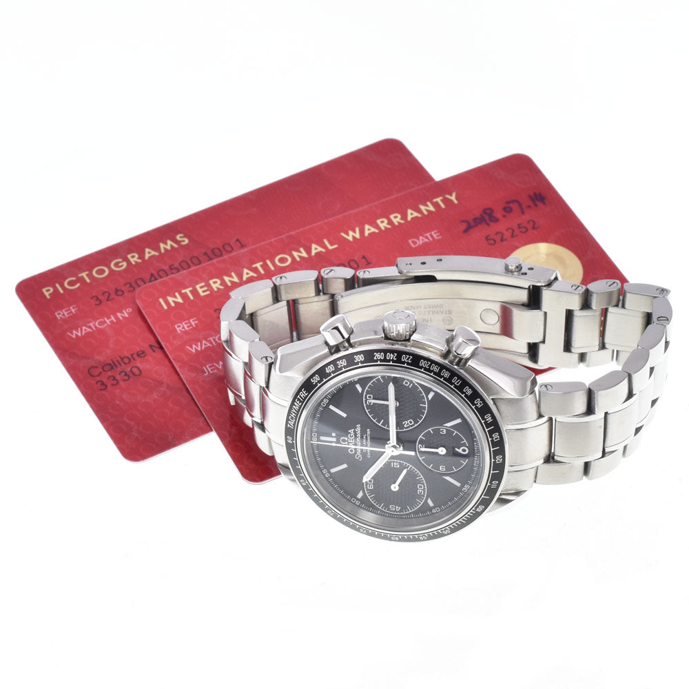 with paper OMEGA Speedmaster Racing Co-Axial 326.30.40.50.01.001 black Dial Automatic Men's
 Watch N#148486