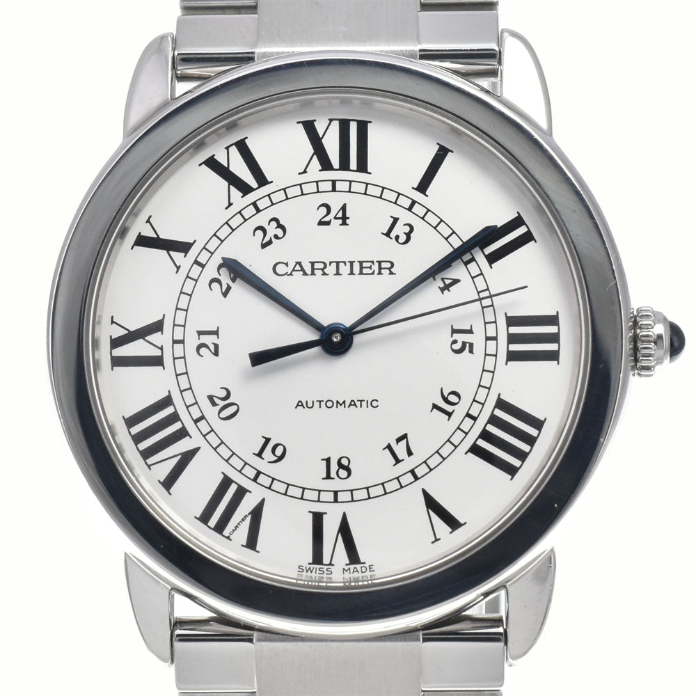with paper CARTIER Rondo Solo de Cartier WSRN0012 Silver Dial Automatic Unisex
 Watch M#148487