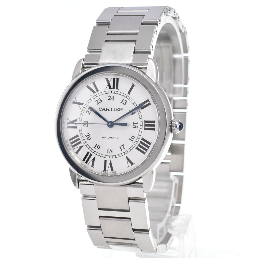 with paper CARTIER Rondo Solo de Cartier WSRN0012 Silver Dial Automatic Unisex
 Watch M#148487