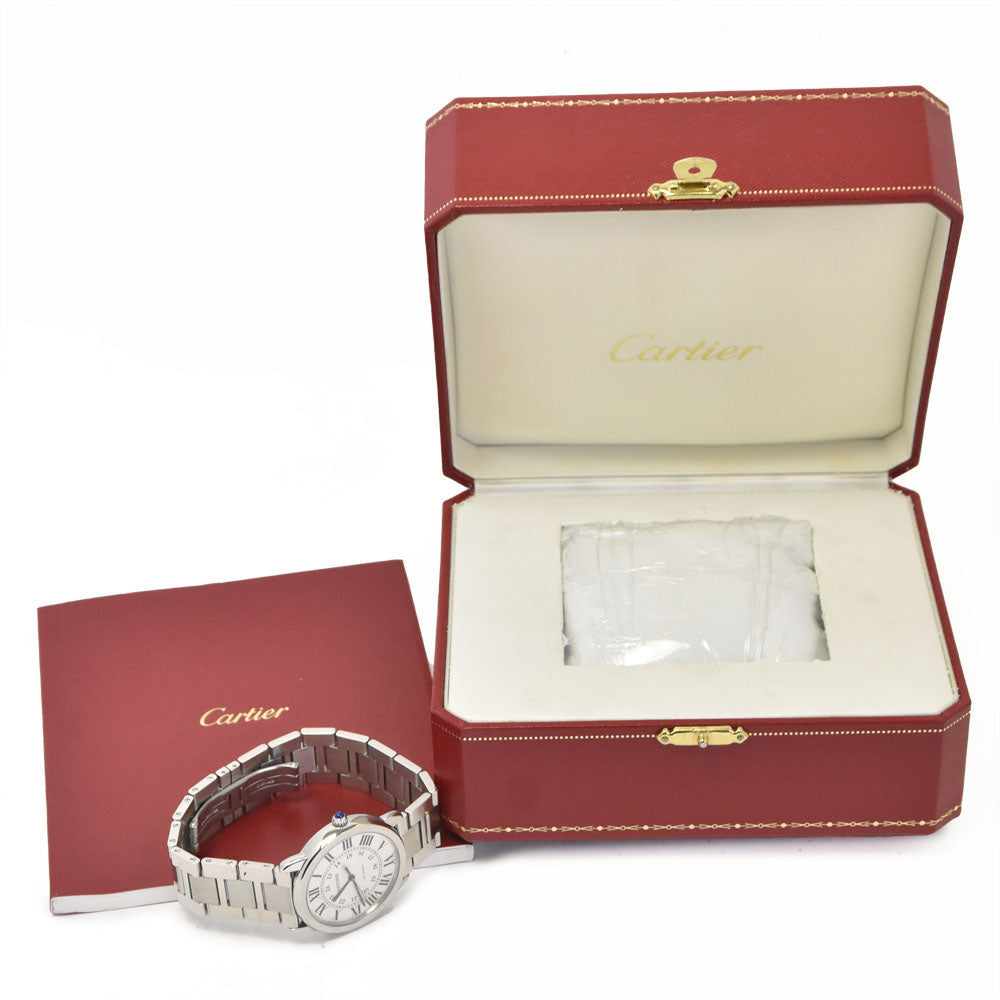 with paper CARTIER Rondo Solo de Cartier WSRN0012 Silver Dial Automatic Unisex
 Watch M#148487