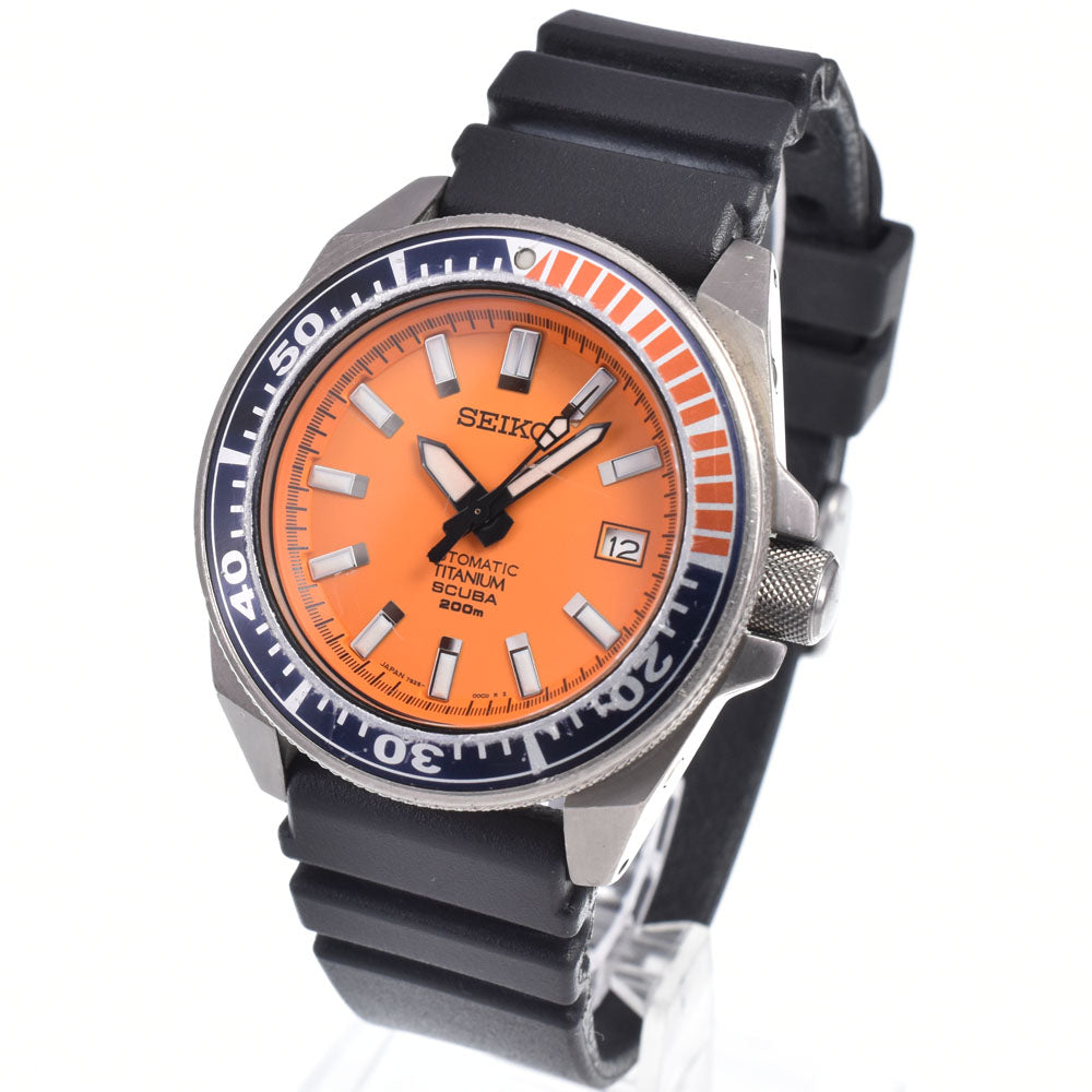 with paper SEIKO Prospex Diver SBDA005 Orange Dial Automatic Men's
 Watch M#148488