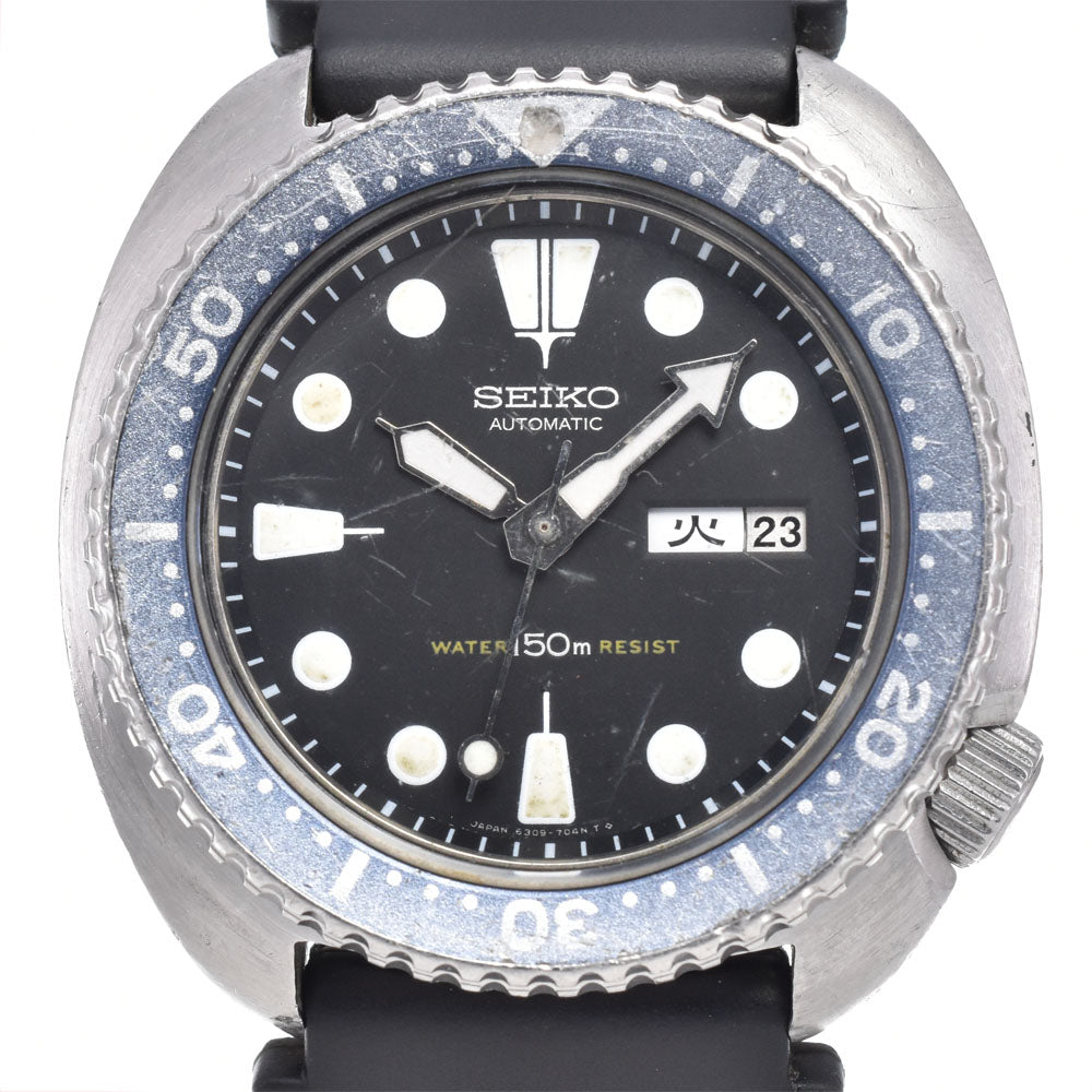 SEIKO Third diver 150m 6306-7001 Day date black Dial Automatic Men's
 Watch O#148489