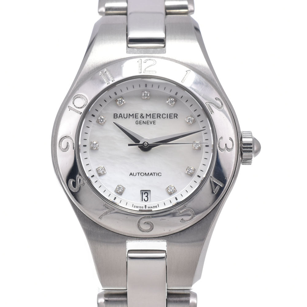 Baume & Mercier LINEA 65739 11P Diamond White shell Dial Automatic Men's
 Watch P#148490