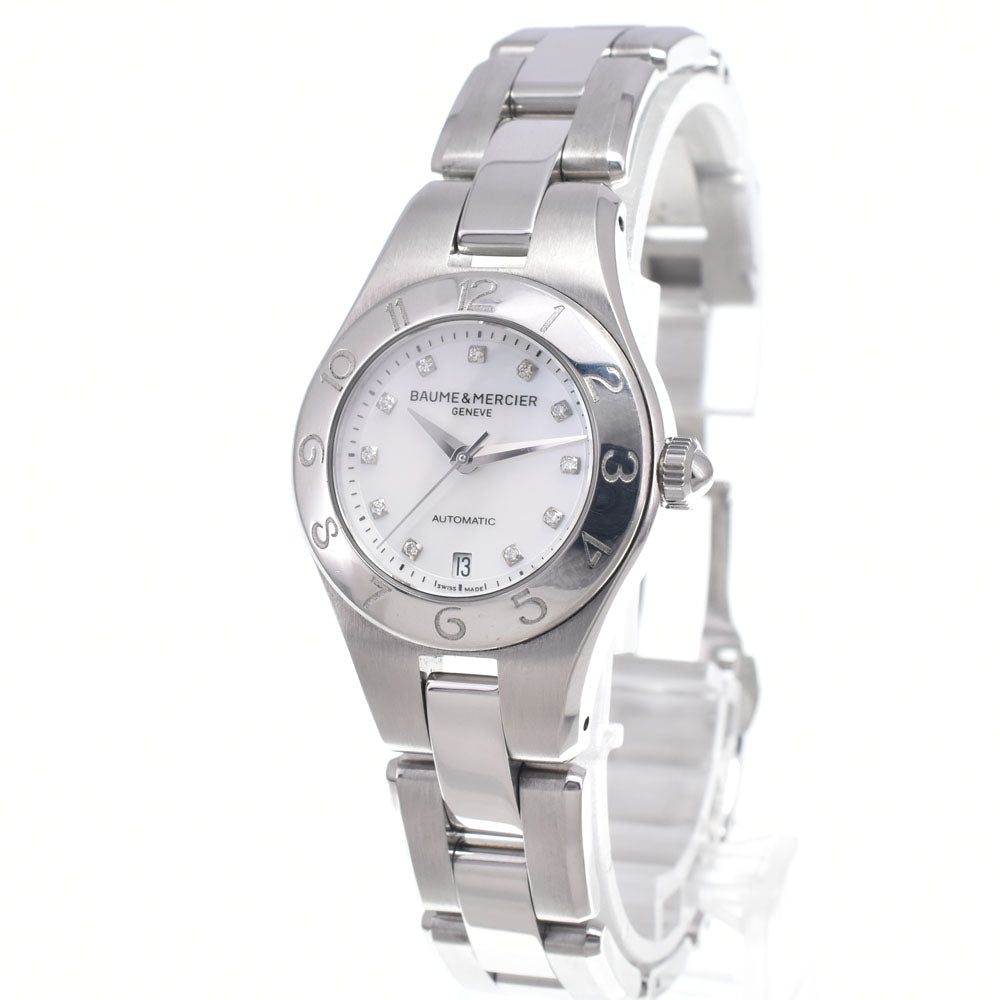 Baume & Mercier LINEA 65739 11P Diamond White shell Dial Automatic Men's
 Watch P#148490