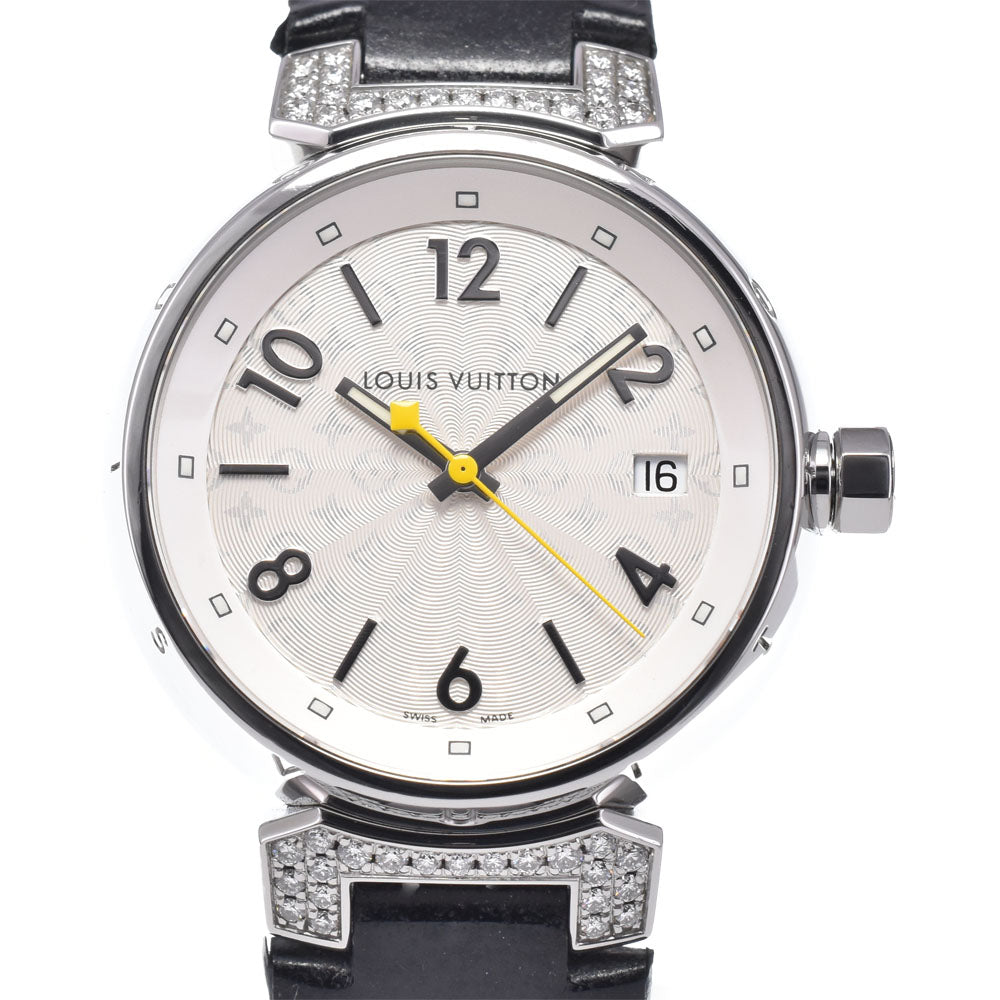 LOUIS VUITTON Tambour Q1310 diamond Silver Dial Quartz Ladies
 Watch M#148493