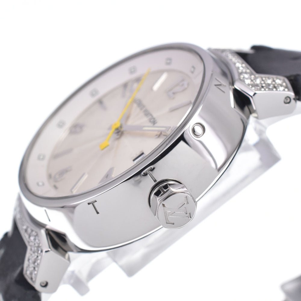 LOUIS VUITTON Tambour Q1310 diamond Silver Dial Quartz Ladies
 Watch M#148493