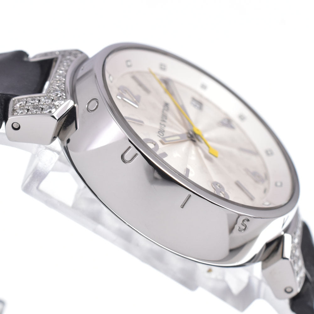 LOUIS VUITTON Tambour Q1310 diamond Silver Dial Quartz Ladies
 Watch M#148493