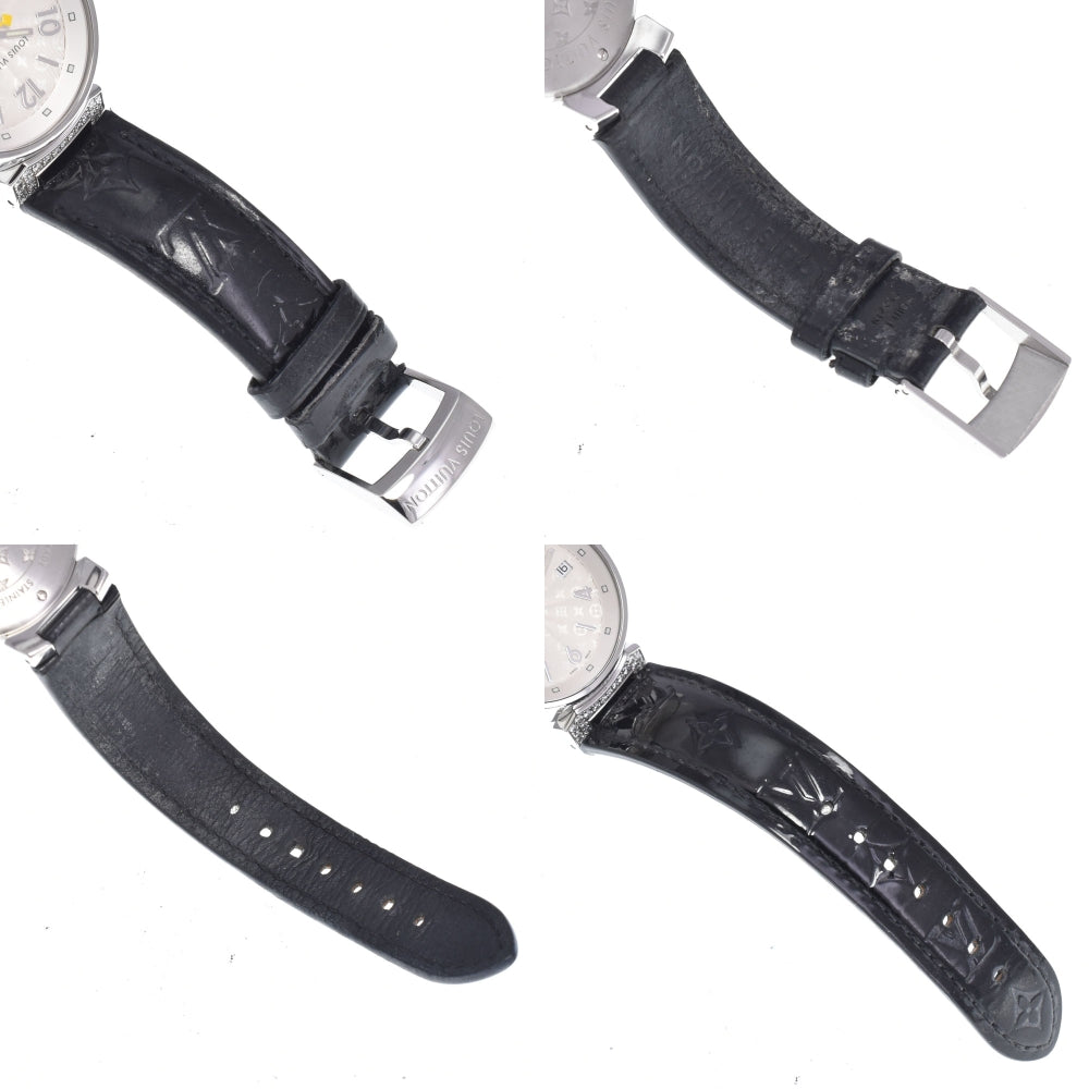 LOUIS VUITTON Tambour Q1310 diamond Silver Dial Quartz Ladies
 Watch M#148493