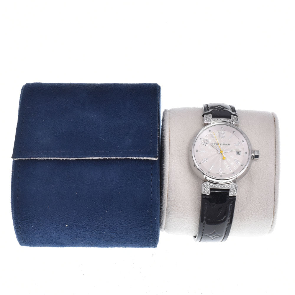 LOUIS VUITTON Tambour Q1310 diamond Silver Dial Quartz Ladies
 Watch M#148493