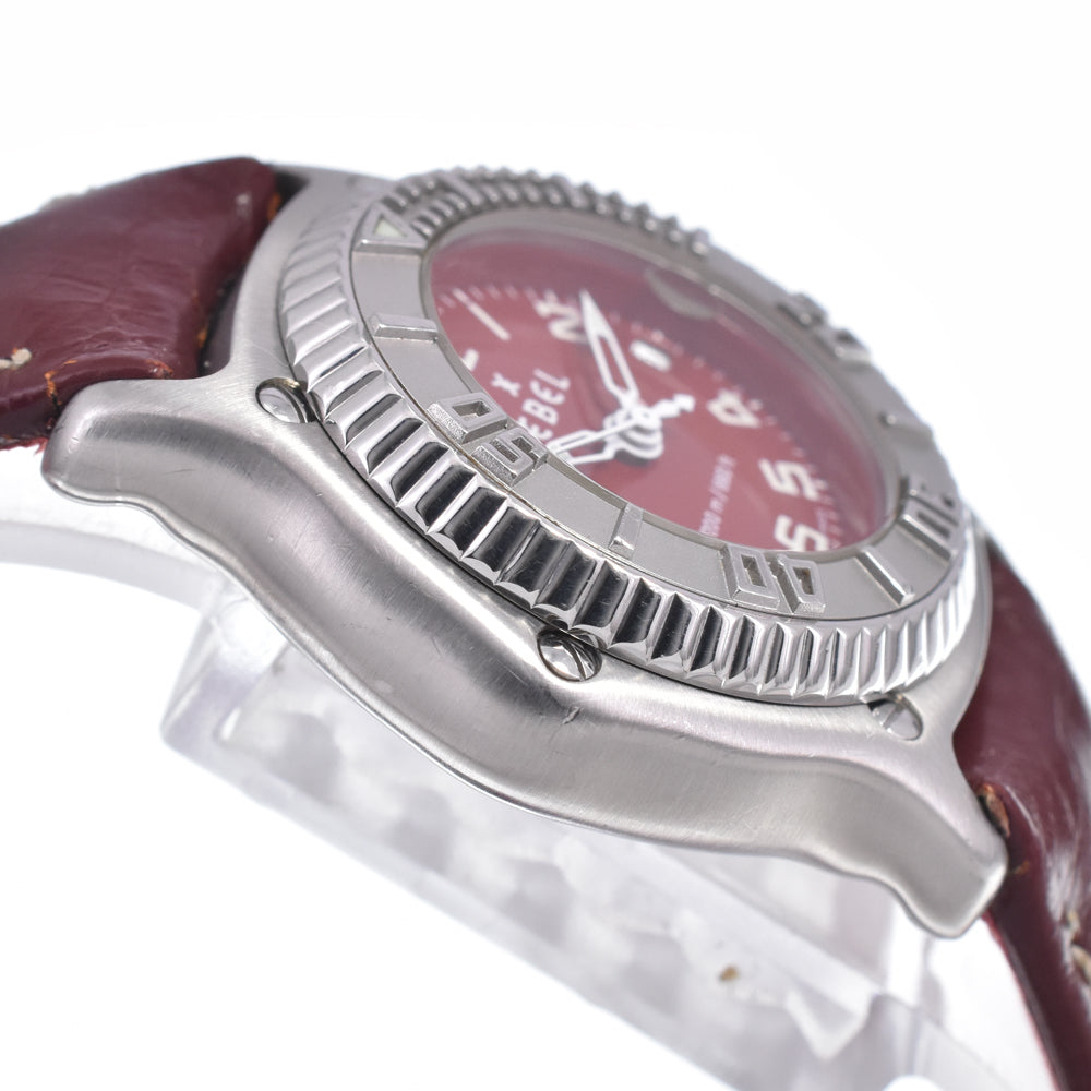 EBEL Discovery E9087321 Date Red Dial Quartz Ladies
 Watch N#148494