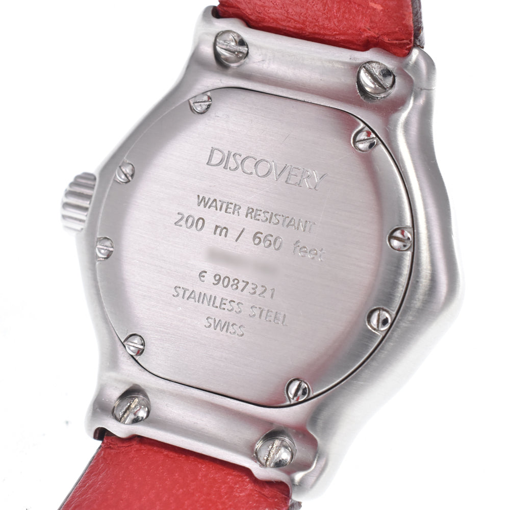 EBEL Discovery E9087321 Date Red Dial Quartz Ladies
 Watch N#148494