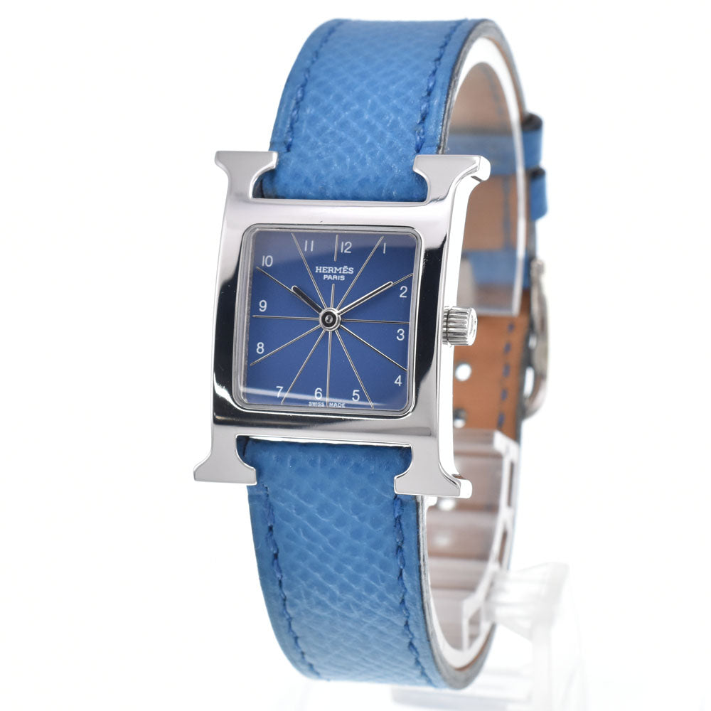 HERMES H watch HH1.210 blue Dial Quartz Ladies
 Watch M#148496