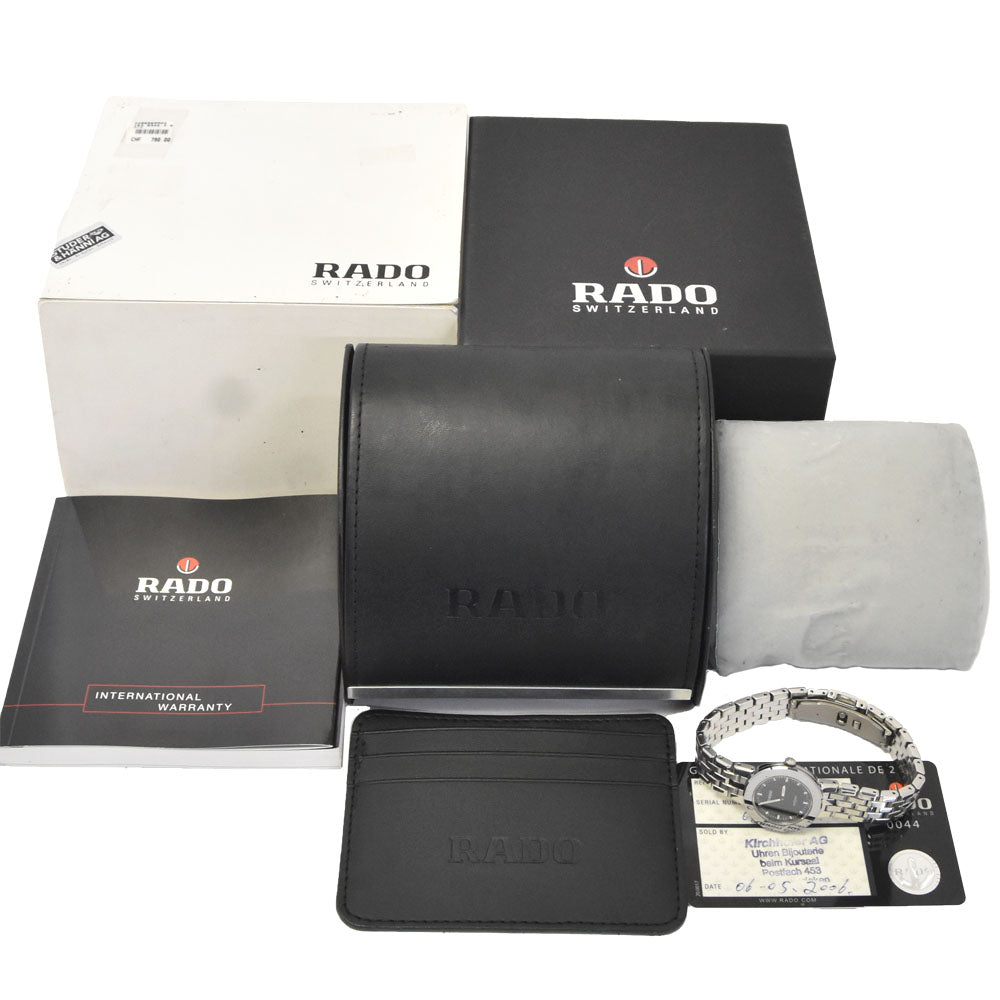 with paper RADO Diastar 153.0342.3 black Dial Quartz Ladies
 Watch M#148510
