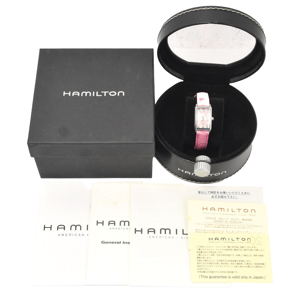 with paper HAMILTON American Classic Ardmore H112110 Small second pink Dial Quartz Ladies
 Watch M#148511