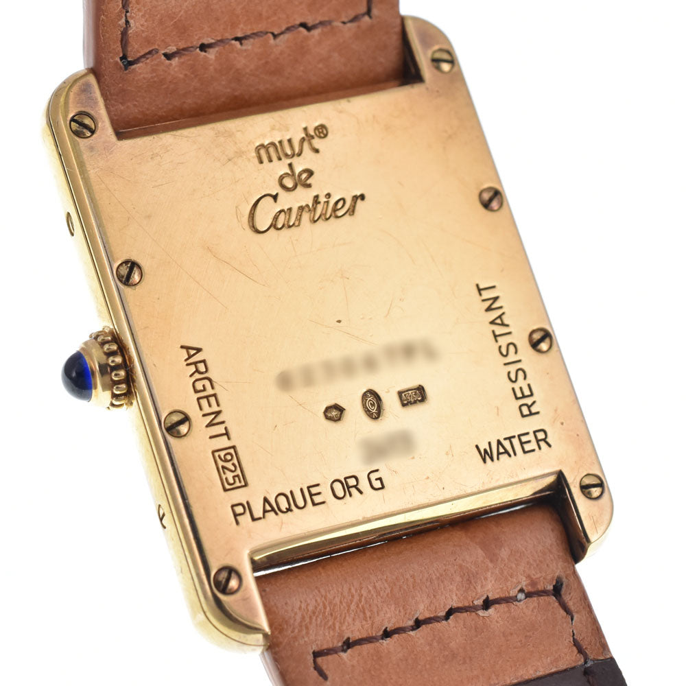 CARTIER Must tank LM W1013954 Date white Dial Quartz Unisex
 Watch Q#148515