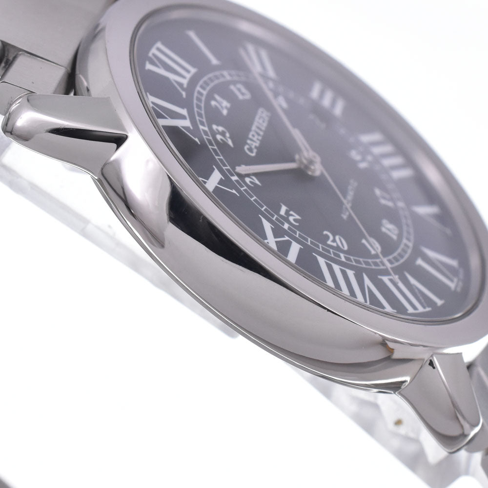 with paper CARTIER Rondo Solo de Cartier WSRN0023 blue Dial Automatic Men's
 Watch L#148518