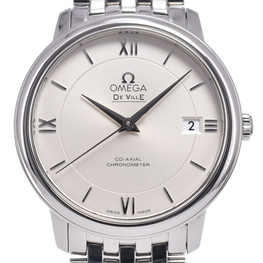 with paper OMEGA De Ville 424.10.37.20.02.001 Date Silver Dial Automatic Men's
 Watch M#148520