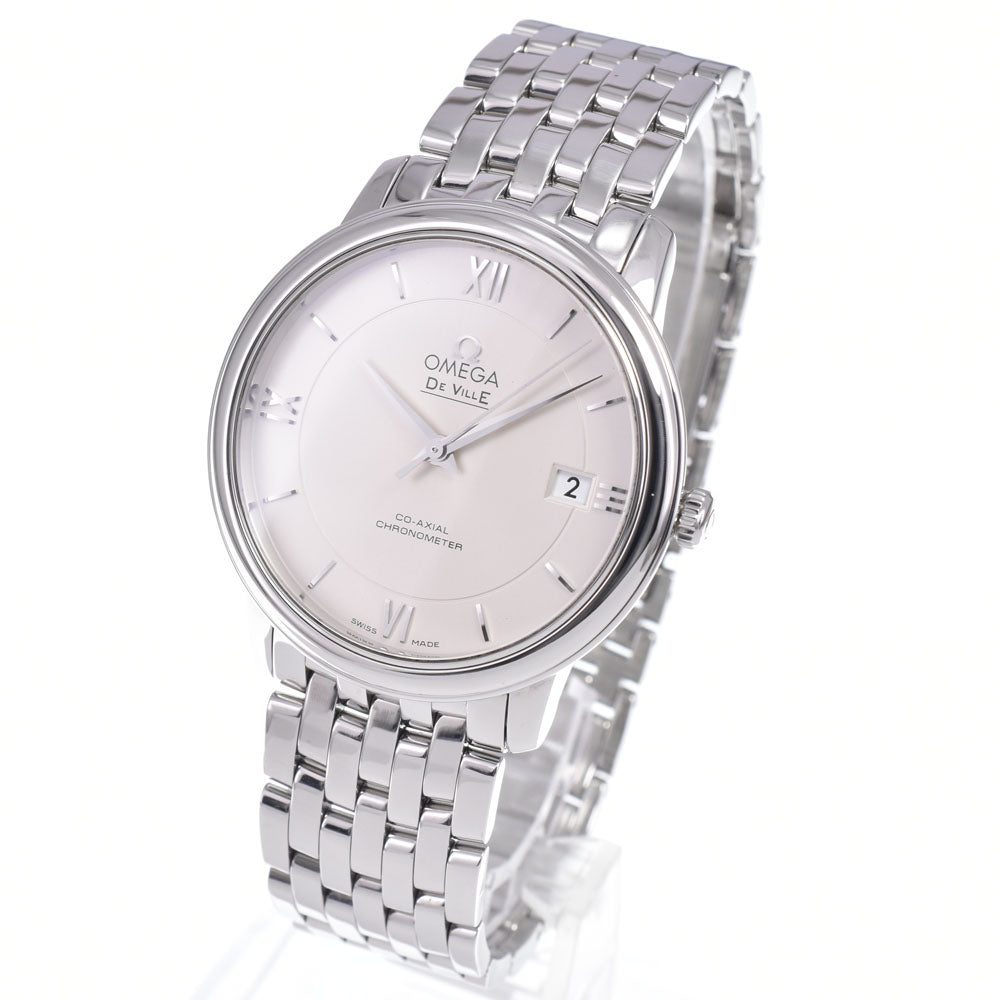 with paper OMEGA De Ville 424.10.37.20.02.001 Date Silver Dial Automatic Men's
 Watch M#148520