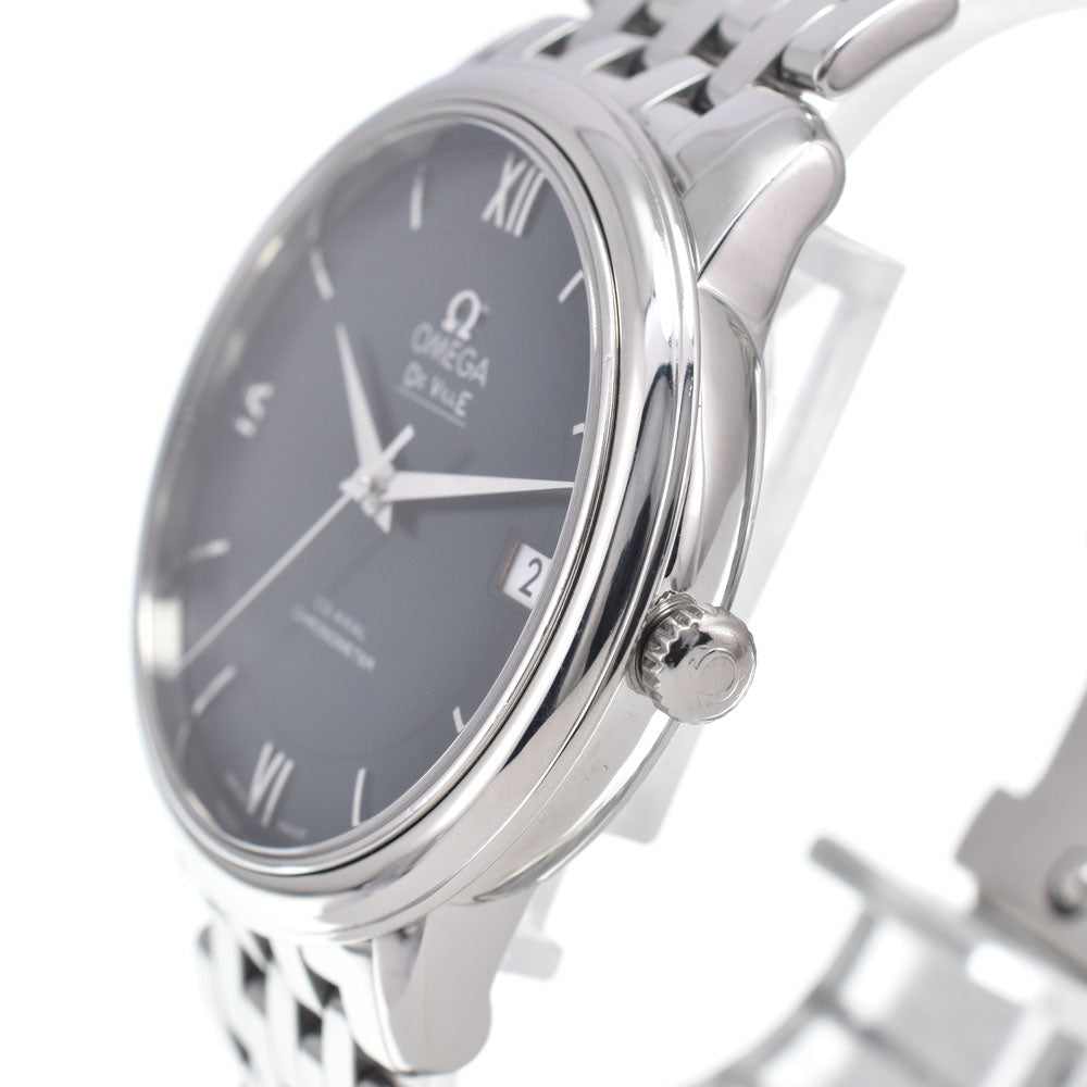 with paper OMEGA De Ville Prestige 424.10.37.20.03.001 Date Navy Dial Automatic Men's
 Watch L#148522