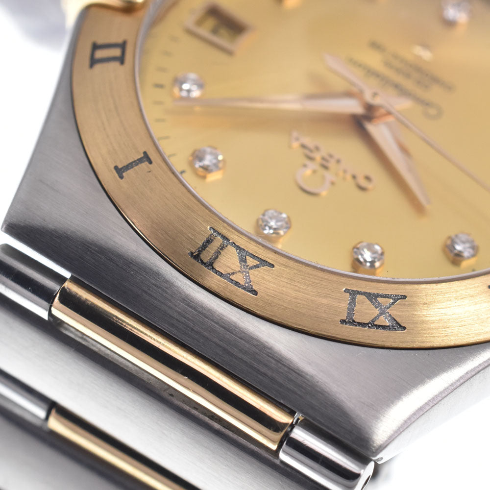 with paper OMEGA Constellation 111.20.36.20.58.001 11P Diamond gold Dial Automatic Men's
 Watch O#148524