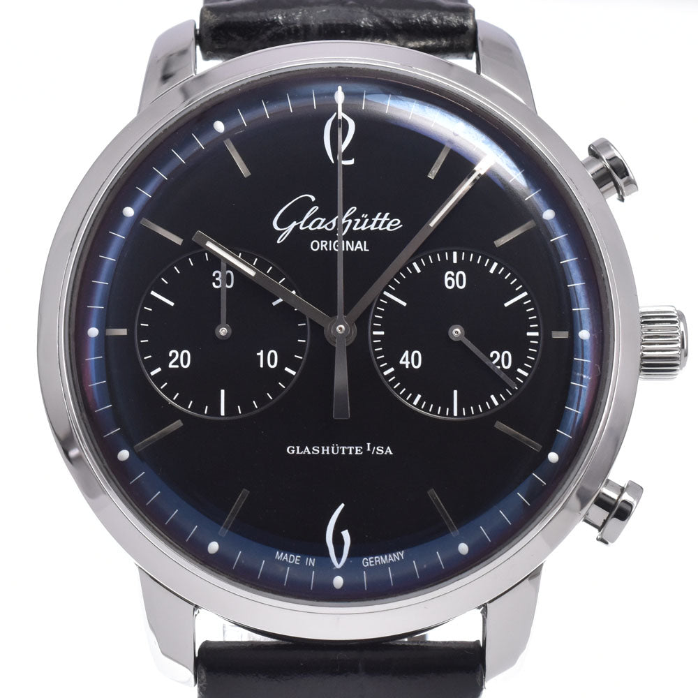 with paper GLASHUTTE ORIGINAL Sixties Chronograph 39-34-02-22-04 black Dial Automatic Men's
 Watch L#148525